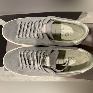 New brunello cucinelli grey sneakers